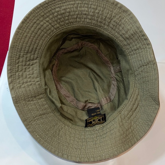 DPC army GREEN Canvas HAT L FLOPPY Sun CAP Beach Cotton Vented DORFMAN PACIFIC L - Picture 9 of 16